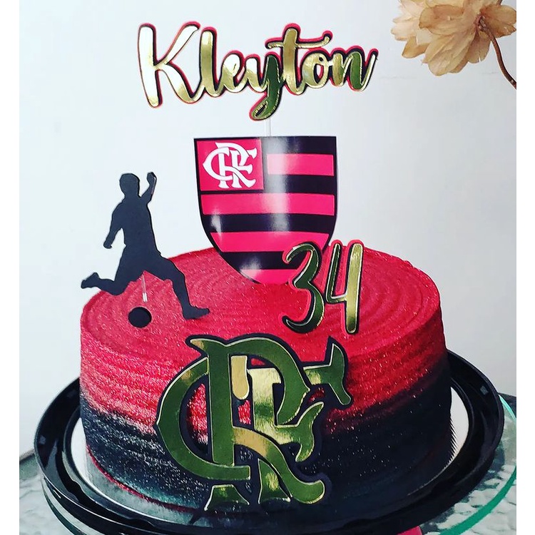 Topo de bolo Flamengo Monte você mesmo em Promoção na Americanas