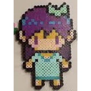 Chaveiro / Ima / Peça decorativa Omori Omocat personagens jogo RPG pixel  art perler beads hama beads
