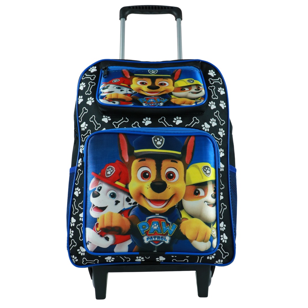 Mochila Infantil Escolar patrulha canina Grande com rodinhas