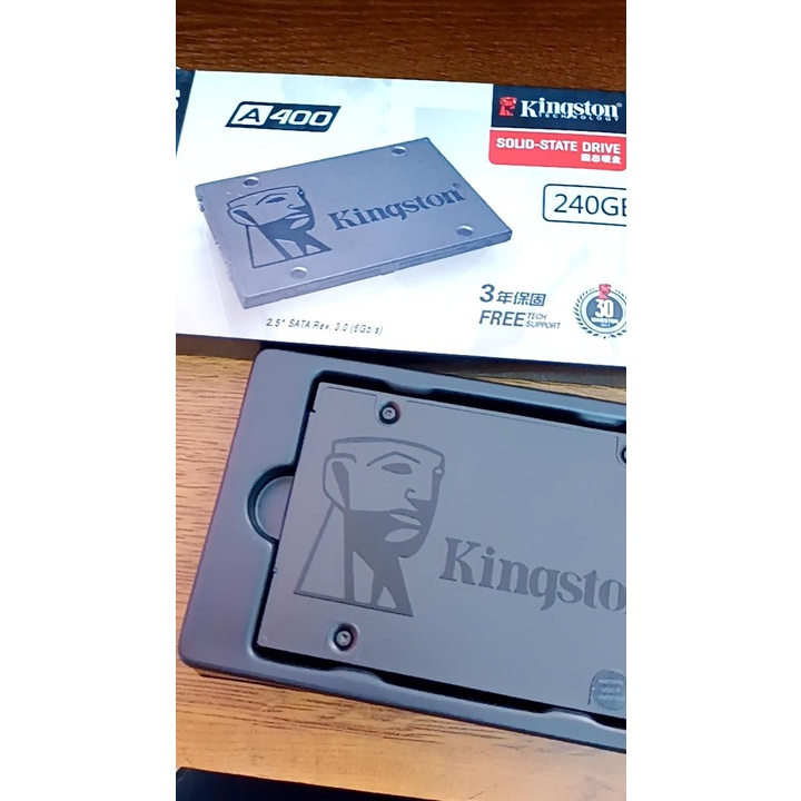 SSD 240 GB Kingston A400 SATA 3 , Leitura: 500MB/s e Gravação: 350MB/s ...