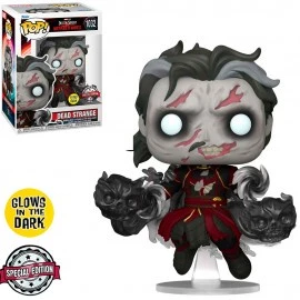FUNKO POP MARVEL DOCTOR STRANGE IN THE MULTIVERSE OF MADNESS EXCLUSIVE - DEAD STRANGE 1032 (GLOWS IN THE DARK) NOVO ORIGINAL