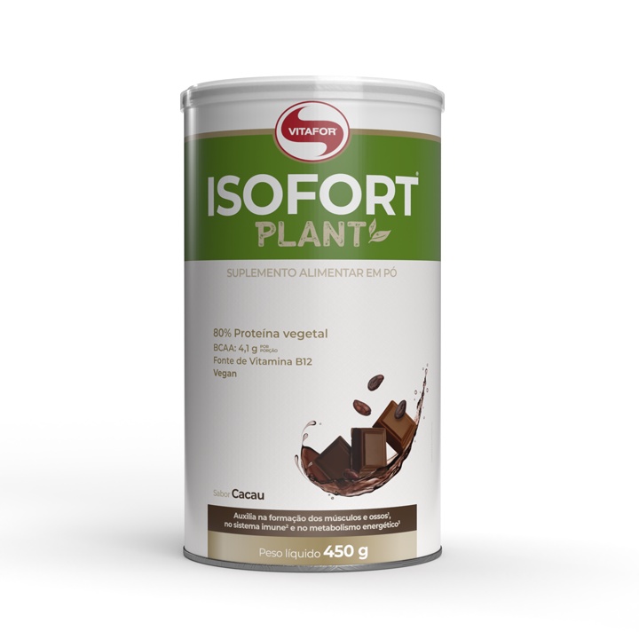 Proteína Vegetal Isolada – Isofort Plant 450g Vitafot – Whey Protein Isolado Vegano (Vegan)