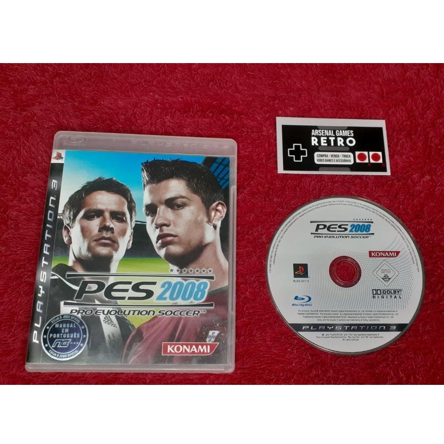 PS3 - Lote 3 CDS Jogos Eletrônicos: PES 2008, 2009 e 2011, conservados,  porém