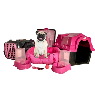 Caminha Cachorro Kit Luxo Conforto Medio