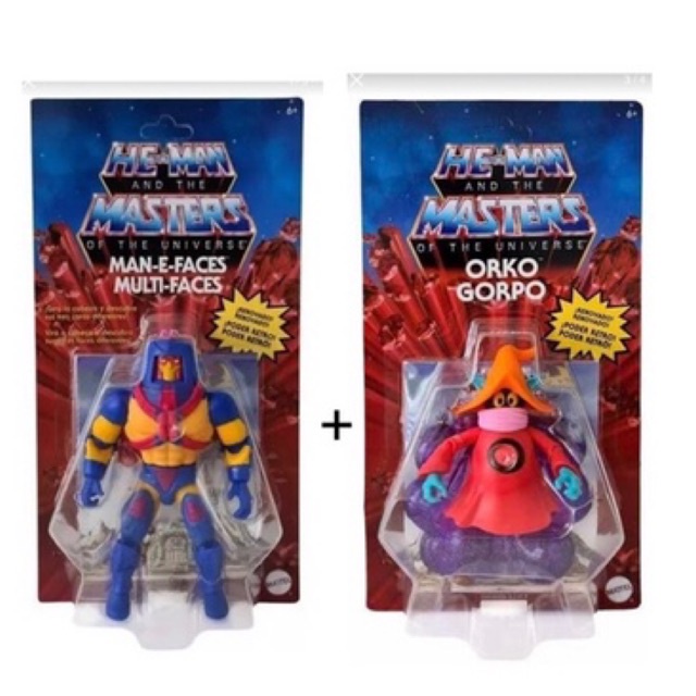 PROMOÇÃO RELÂMPAGO- Boneco Multi-faces e Gorpo- Masters Of The Universe.- Promo