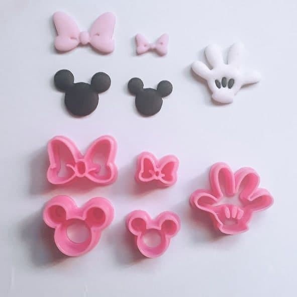 Cortador Kit Minnie E Mickey Para Pasta Americana, Fondant, 