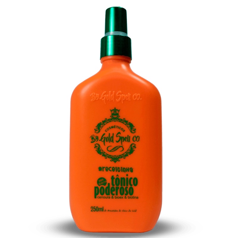 Tônico Poderoso Gold Spell Cosméticos 250ml Tratamento Antiqueda ...