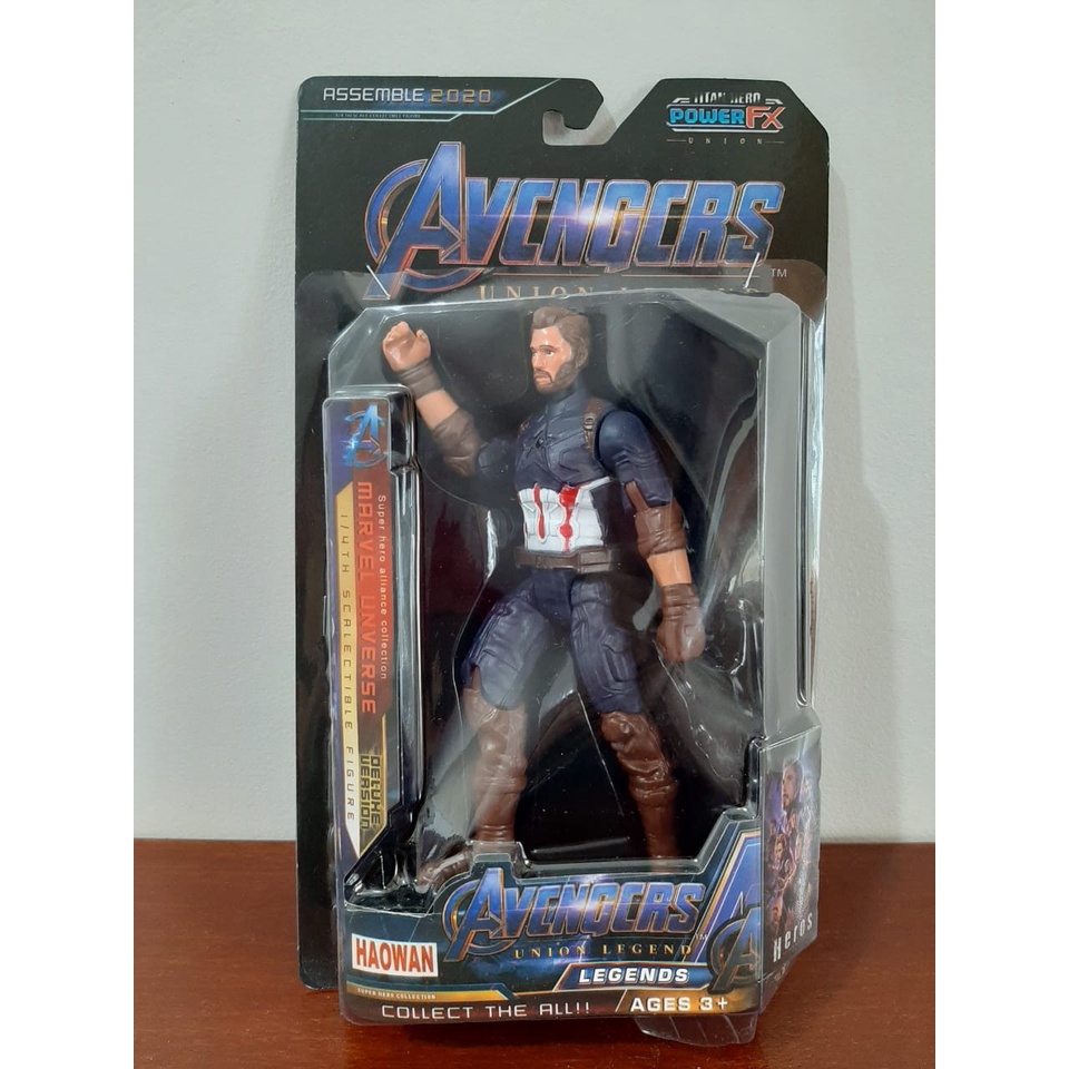 Boneco Capitão América Articulado Linha Vingadores 17 Cm