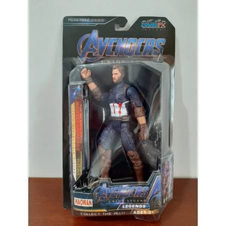 Boneco Capitão América Articulado Linha Vingadores 17 Cm