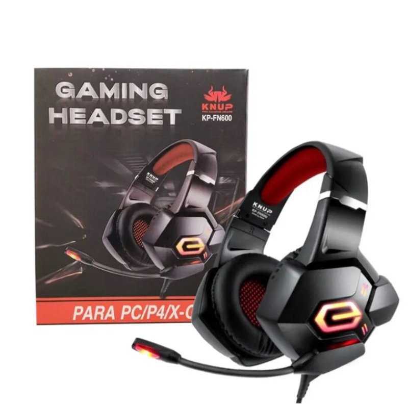 Headset Gamer Knup KP-FN600 | Shopee Brasil