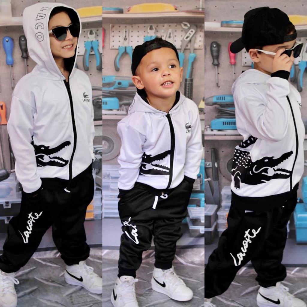 Conjunto Moletom Flanelado Menino Inverno Casaco Calça
