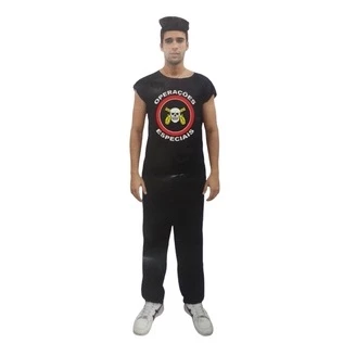 Fantasia Bope Adulto Masculino PROMOÇÂO - Halloween