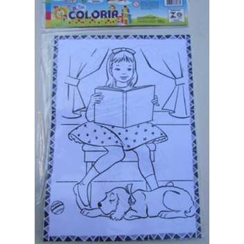 HELLO KITTY - Livro Pequeno para Colorir e 5 Lápis de Cera