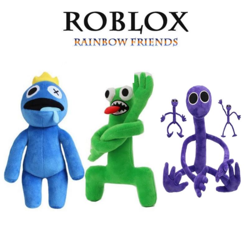 Boneco de pelúcia Brown Rainbow friends Roblox