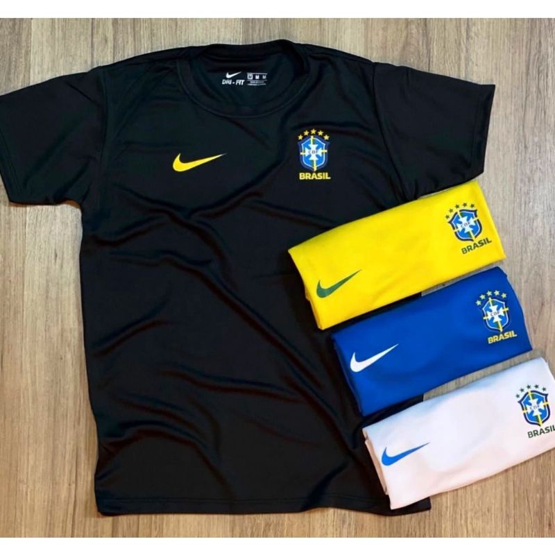 Camiseta Brasil Seleção Dri fit Academia ou Corrida várias cores Unissex-ENVIO IMEDIATO