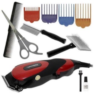 Kit Maquina De Tosa Aparadora Profissional P/ Cachorro Pets 110v/220v