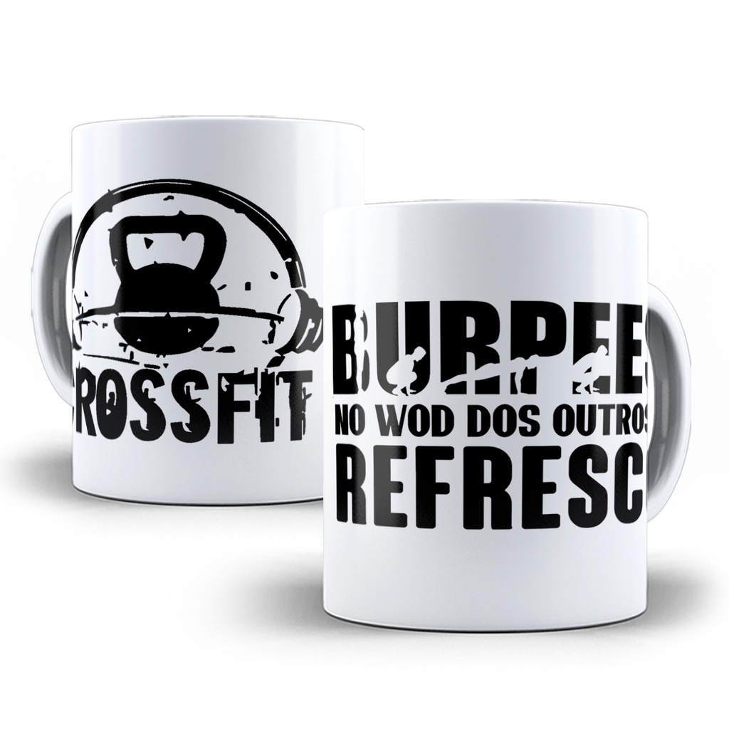 Caneca Crossfit Porcelana Personalizada Esporte Modelo 1