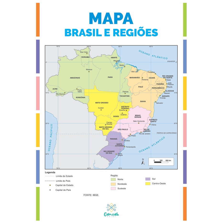 Mapa Brasil e Regiões - BANNER | Shopee Brasil