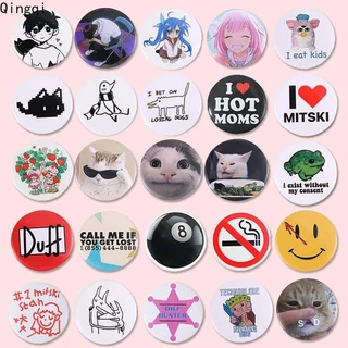 Brochura De Cartoon Folha De Flandres Botão De Alfinete Anime Bonitinho Coleção De Personagens De Crachás Lapela Roupas Acessórios De Colarinho Presente Para Amigos Fãs