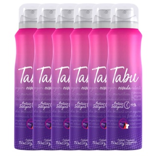 Kit Desodorante Aerosol Antitranspirante Tabu Ousada 150Ml com 6 Unidades