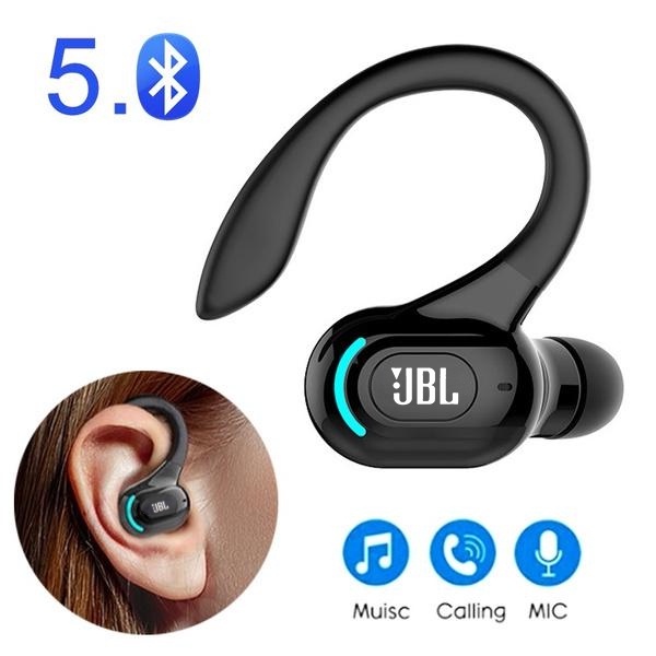 Fone De Ouvido Bluetooth 5.2 Sem Fio Longo Standby Business Sport Ear Hook Com Um Gancho De Chamadas Livres (Único Em Orelha Direita)