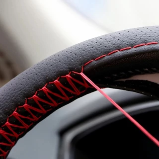 Capa Para Volante de Carro em Couro Ecologico Costurada Várias Cores em Oferta na Shopee