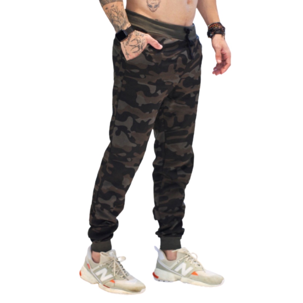 Calça moletom masculina cheap do exército