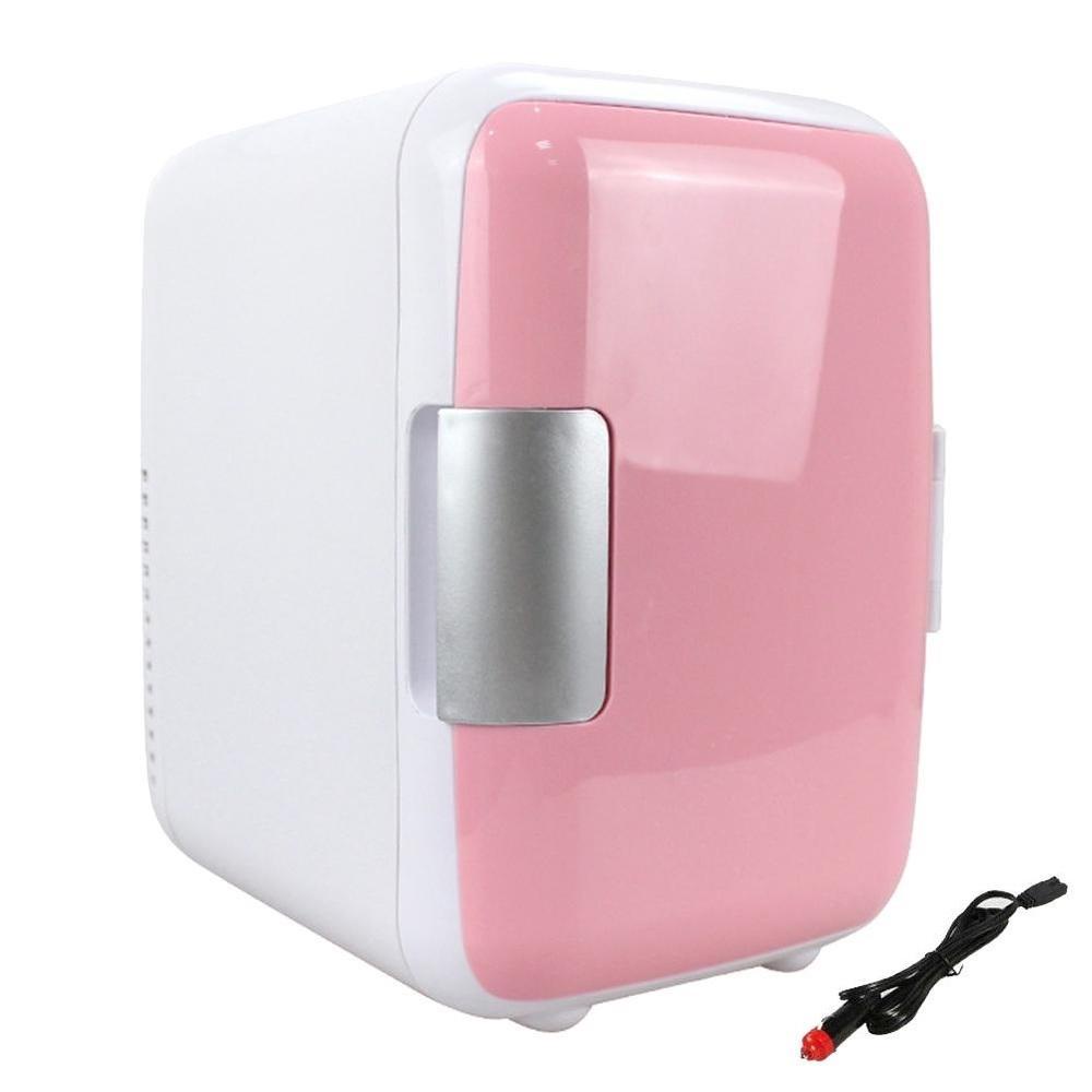 FRIGOBAR 12V PORTATIL MINI GELADEIRA AQUECEDORA E REFRIGERADOA 4L ROSA ...