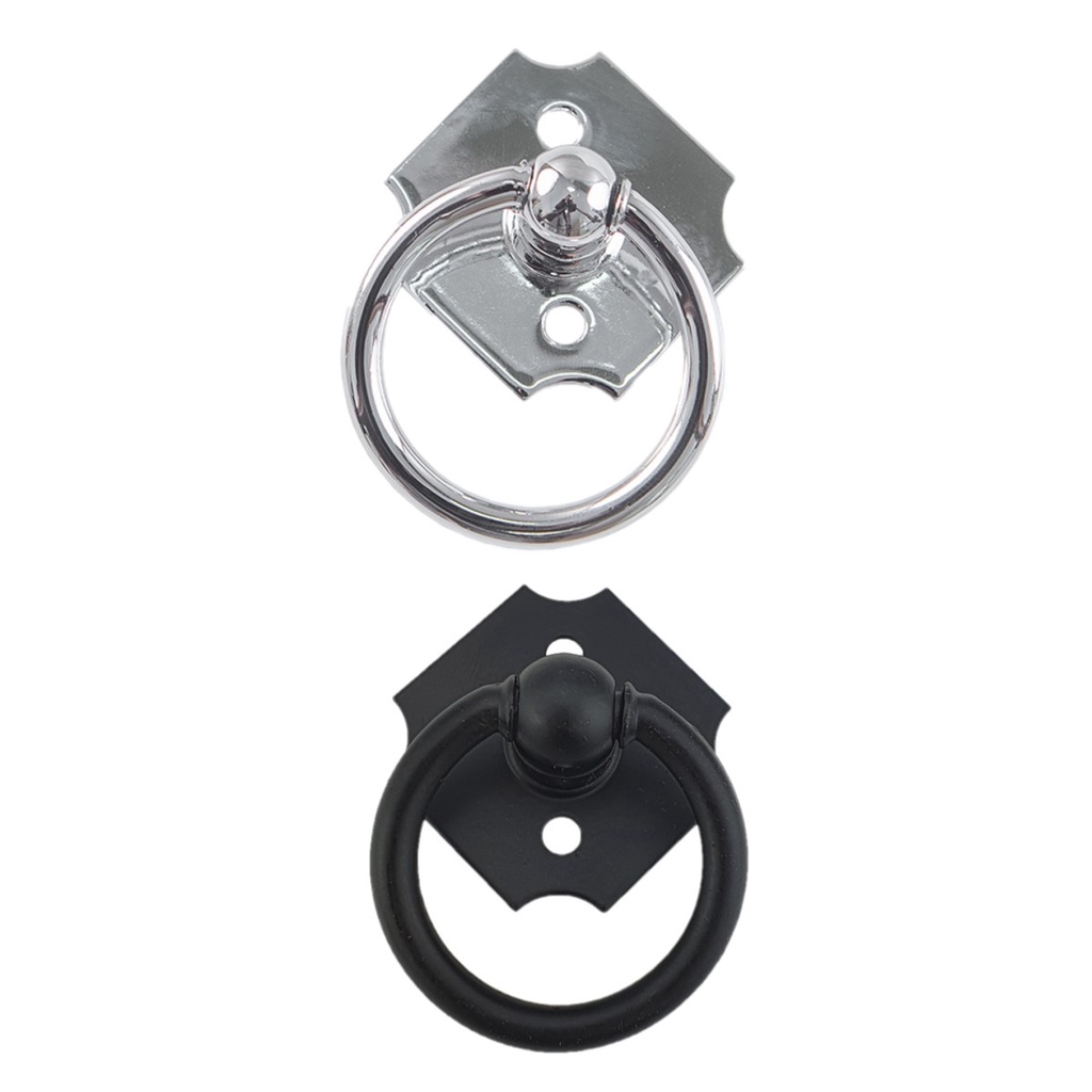 KIT COM 2 PUXADORES ARGOLA COM CHAPA FIXA PARA USAR EM QUAQUER TIPO DE MOVEL, GAVETAS, PORTAS DE ARMARIOS