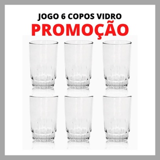 Jogo De Copos Vidro C/6 Uni 350ML Macro Hercos