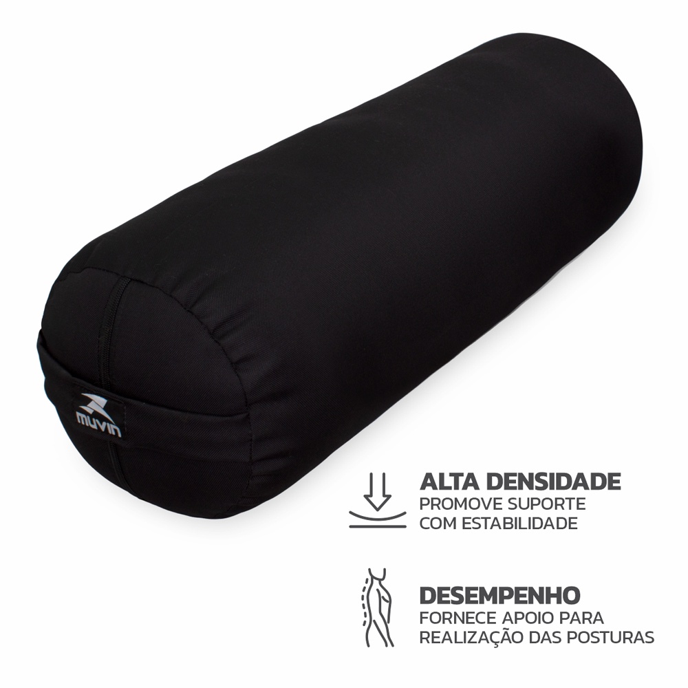 Bolster Para Yoga Muvin – Almofadão Cilíndrico – Apoio Para