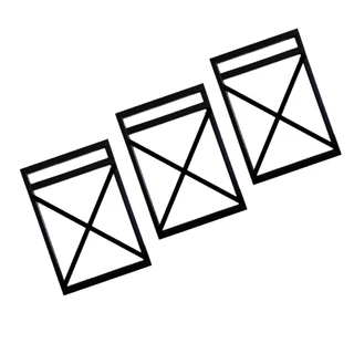 Trio de suporte X para prateleira em FERRO