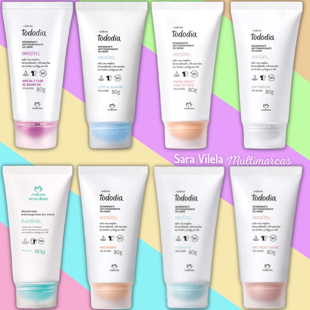 Desodorante antitranspirante em creme 80g - Natura - Original | Shopee ...