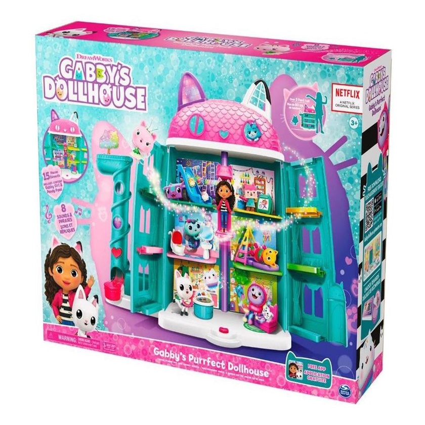 Playset A Casa Magica Da Gabby 60cm Grande Com Acessorios | Shopee Brasil