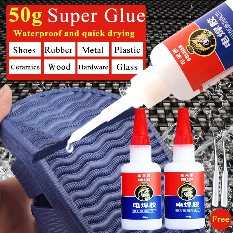 50ml Super Cola Multifuncional Forte All-material Stickable Water Proof 502 Para Sapatos Madeira Metal