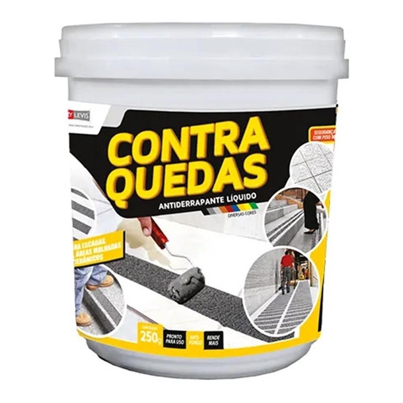 Antiderrapante Liquido Contra Quedas Preto 250g