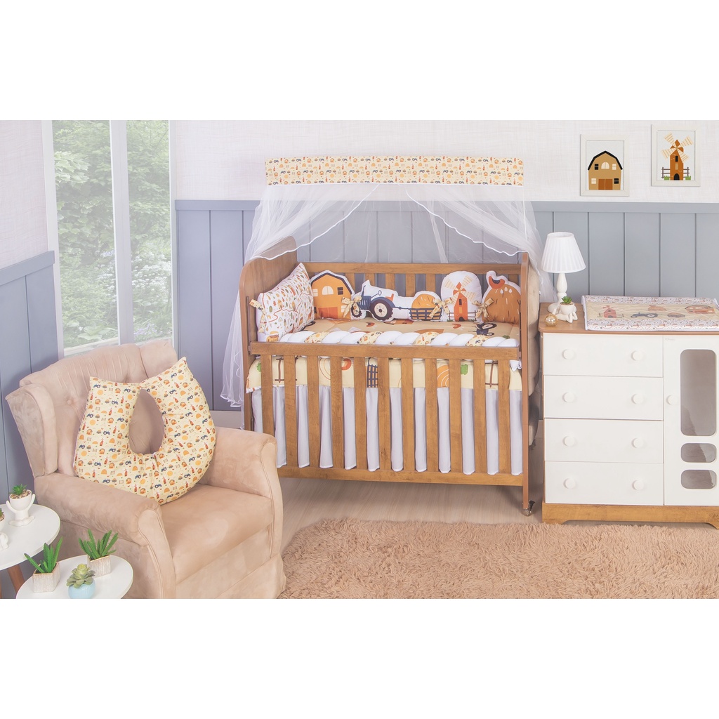 Enxoval para Quarto do Bebê Menino 12 peças Village Farm | Shopee Brasil