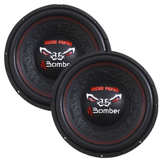 Kit 2 Peças Subwoofer 12 Polegadas Bomber 600w Rms Bicho Papão 4 Ohms Bobina Simples 1200w Rms Par 2400w Pico em Oferta na Shopee