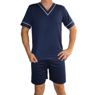 Pijama Masculino Adulto Gola V Manga Curta Shorts Curto Verão em Oferta na Shopee