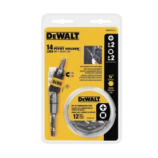 Kit Bits Adaptador Angular Magnético Dewalt 14 pçs DWPVTC14