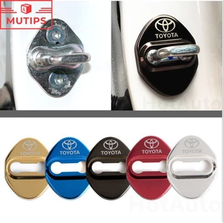 4Pcs Tampa Da Fechadura Porta Do Carro Aço Inoxidável Para Toyota Corolla Cross Hilux Yaris Etios RAV4 Bandeirante Acessórios