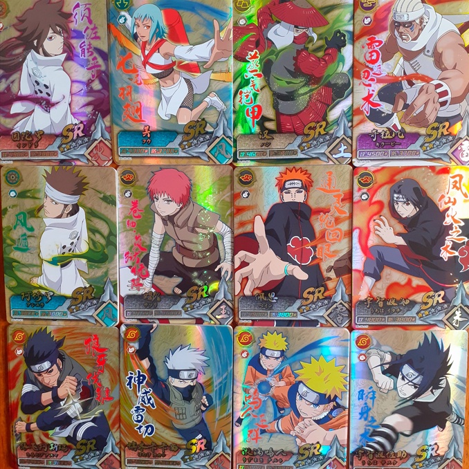 Naruto Kakashi Hinata ou Series Bronzing Collection Cartas