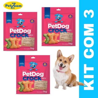 3Kg Biscoito Petisco Cães Pet Dog Crock Mix Alimento Para Cães Petiscos Delíciosos Para Cachorros