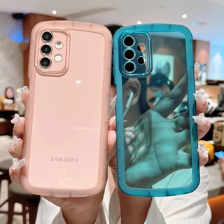 Samsung Galaxy A23 A13 A02S A03S A51 A52 A52s A72 A32 Transparnet Proteção Da Câmera À Prova De Choque Capa Macia De TPU