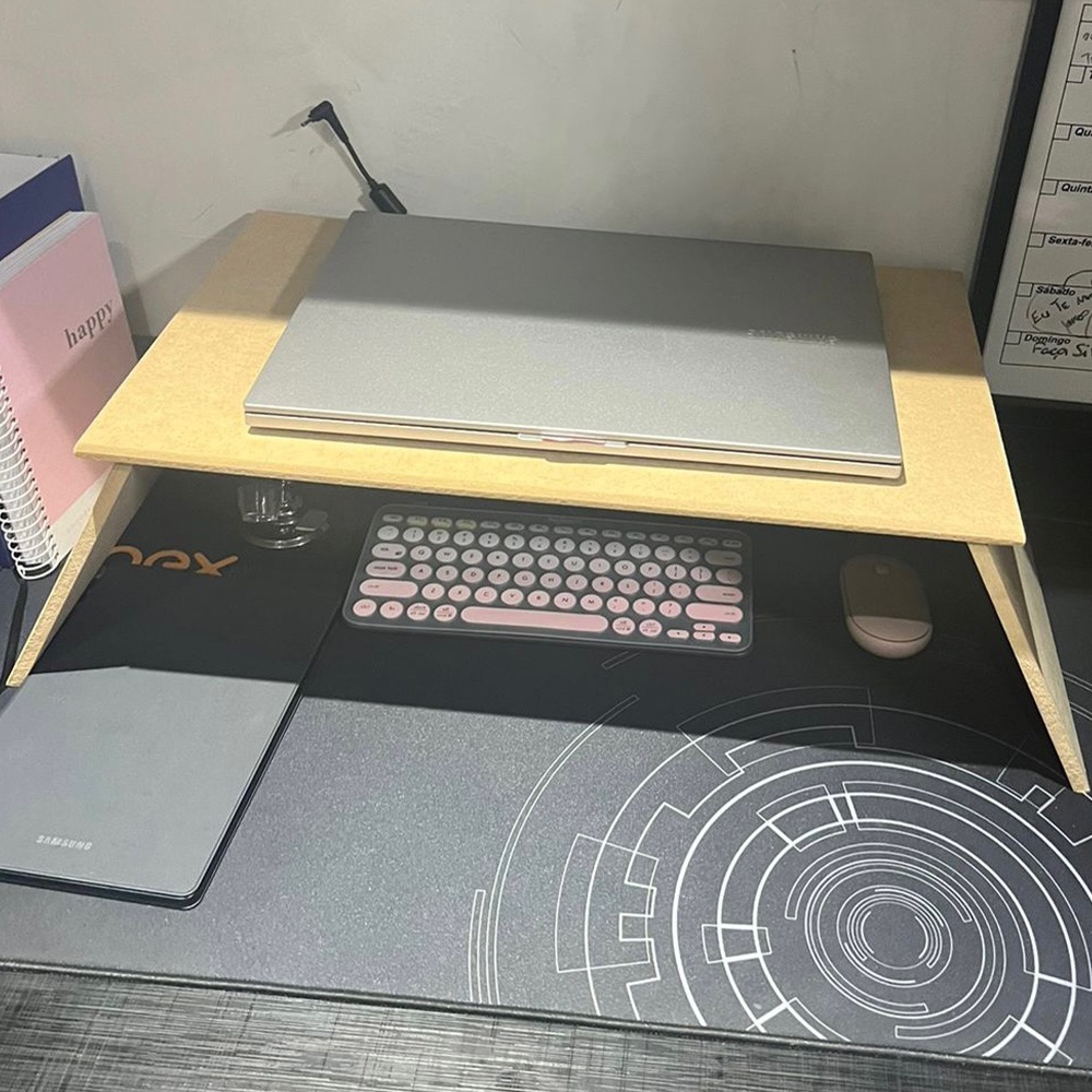 Suporte de notebook para cama sofa mesa apoio em mdf cru bandeja de ...