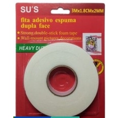 Fita Banana Dupla Face TEC 19mmX1,5m por R$12,90