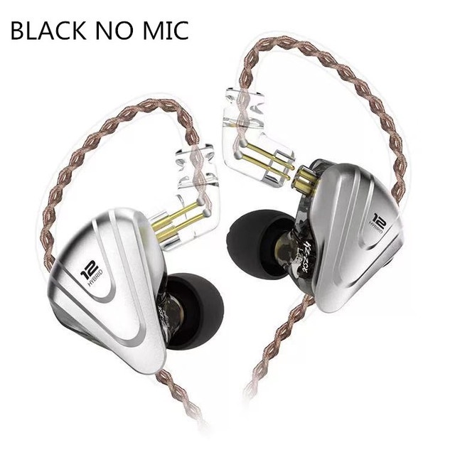 Terminador KZ ZSX Metal Headset 5BA + 1DD Híbrido 12 drivers Grave