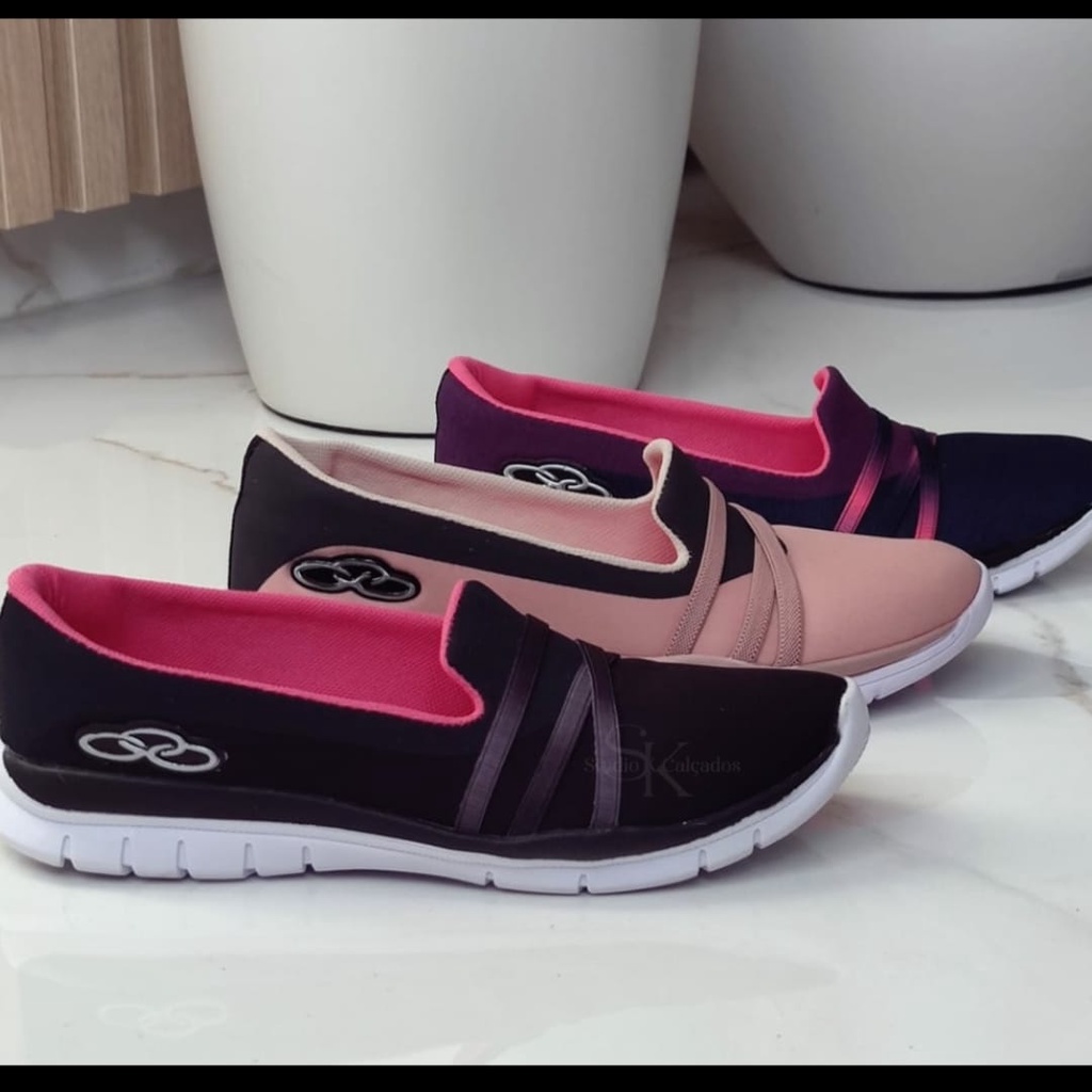 Sapatilha feminina estilo store tenis