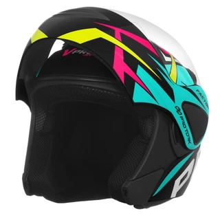 Capacete Escamoteável Pro Tork V-Pro Jet Factor Sem Óculos Interno