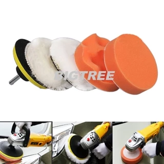 6Pcs 5/6/7 Polegadas Kit De Almofada De Polimento Bruto Para De Carro